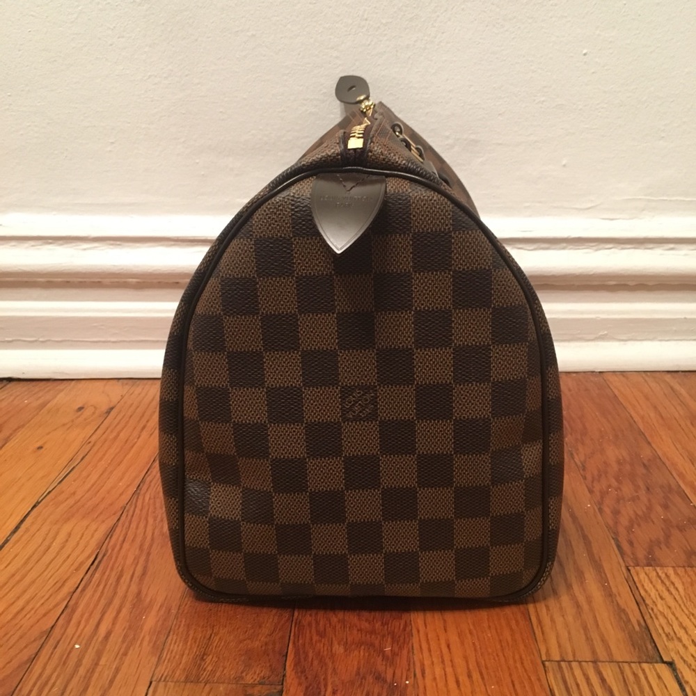 Louis Vuitton Brown Damier Ebene Top-Handle Satchel - Picture 4 of 8